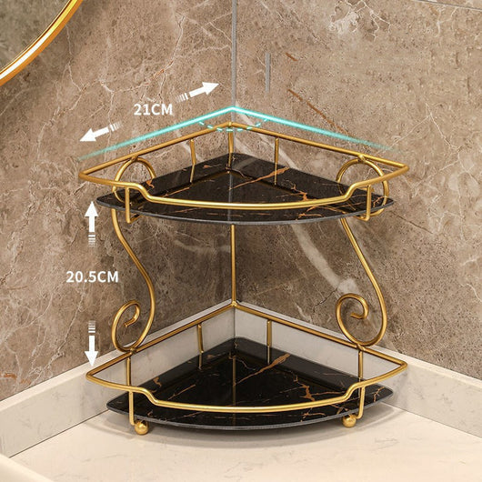 Repisa Triangular de Lujo para Baño - Organizador de Vanidad - Image 18