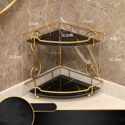 Repisa Triangular de Lujo para Baño - Organizador de Vanidad - Image 22