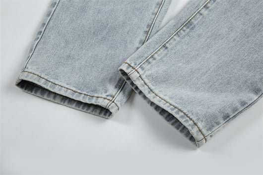 Jeans Holgados Retro con Rotos y Parches para Hombre - Image 21