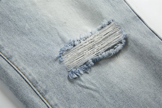 Jeans Holgados Retro con Rotos y Parches para Hombre - Image 22