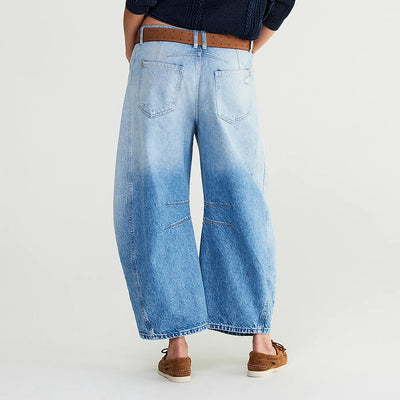Pantalón Vaquero Mujer Retro Desgastado Azul Hip Hop - Image 7