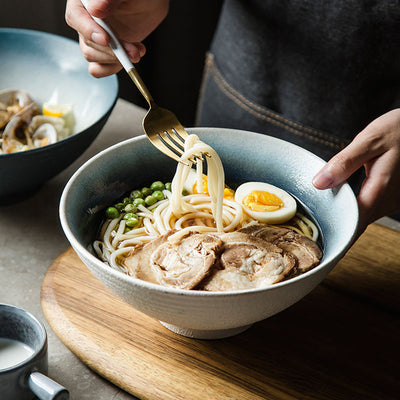 Tazón de Cerámica Estilo Europeo para Ramen y Fideos con Carne - Image 18