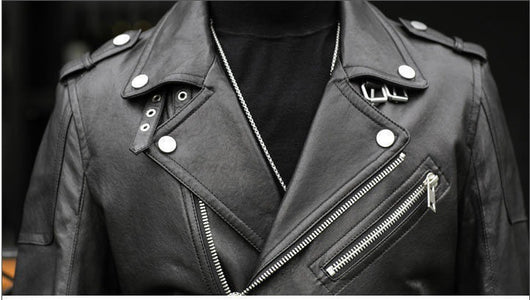 Chaqueta de Cuero de Borrego para Hombre con Solapa Clásica - Image 12