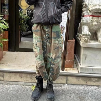Pantalones Cargo Holgados Camuflaje para Hombre Talla Plus - Image 15