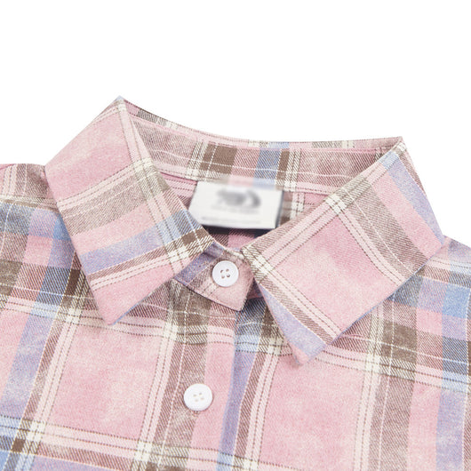 Camisa a Cuadros de Manga Larga Unisex - Image 42