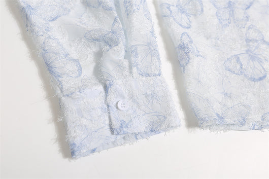 Camisa Manga Larga Mariposa para Hombre - Image 20