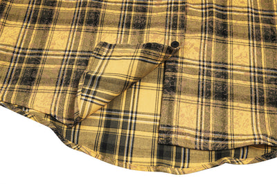 Camisa Suelta a Cuadros de Manga Larga para Hombre - Image 52