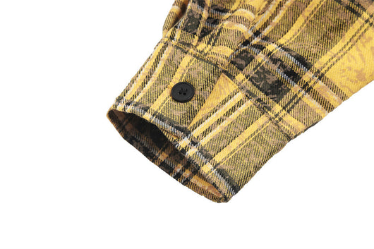 Camisa Suelta a Cuadros de Manga Larga para Hombre - Image 56