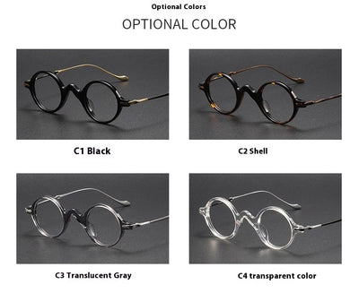 Gafas Retro de Titanio Puro para Rostros Pequeños con Opción de Lentes Graduadas - Image 13