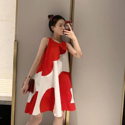 Vestido Talla Grande Sin Mangas Midi para Mujer - Image 12