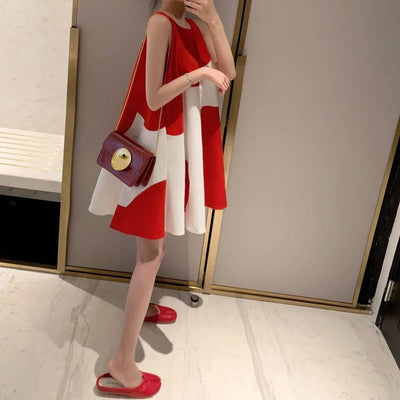Vestido Talla Grande Sin Mangas Midi para Mujer - Image 14