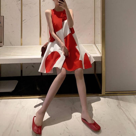 Vestido Talla Grande Sin Mangas Midi para Mujer - Image 15