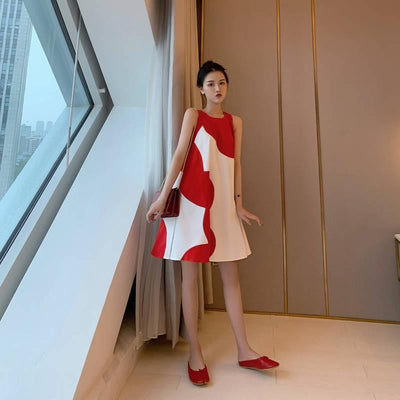 Vestido Talla Grande Sin Mangas Midi para Mujer - Image 19
