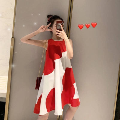 Vestido Talla Grande Sin Mangas Midi para Mujer - Image 20