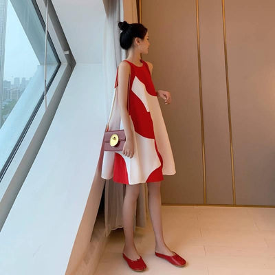Vestido Talla Grande Sin Mangas Midi para Mujer - Image 22