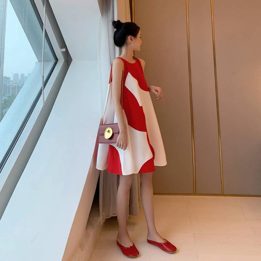Vestido Talla Grande Sin Mangas Midi para Mujer - Image 22