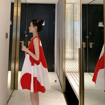 Vestido Talla Grande Sin Mangas Midi para Mujer - Image 23