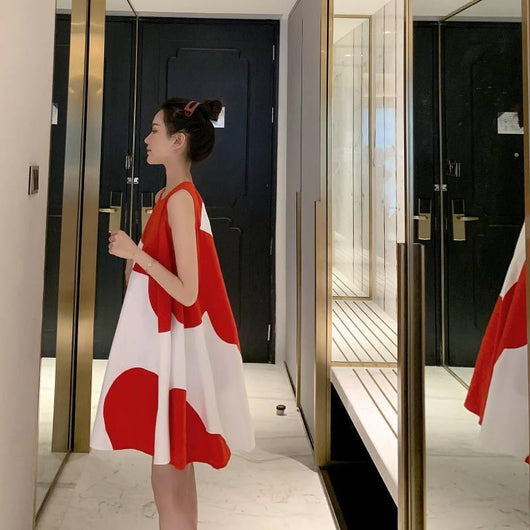 Vestido Talla Grande Sin Mangas Midi para Mujer - Image 23