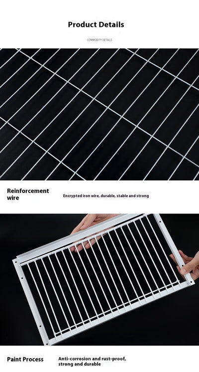 White wire pigeon cage with two side entrances and a skylight, measuring 60x40x26 cm with 2cm wire spacing. - Image 34