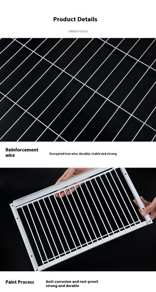 White wire pigeon cage with two side entrances and a skylight, measuring 60x40x26 cm with 2cm wire spacing. - Image 34