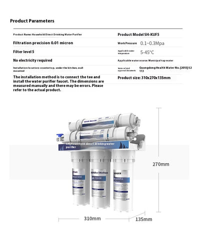 Purificador de Agua Ultrafiltración 5 Niveles para Cocina - Image 16