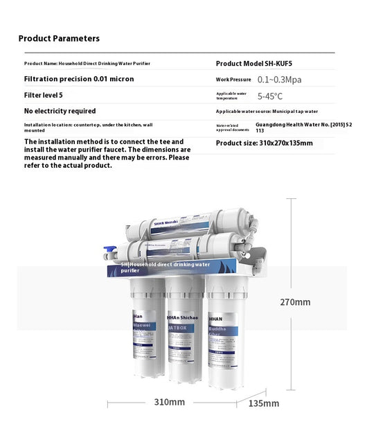 Purificador de Agua Ultrafiltración 5 Niveles para Cocina - Image 16