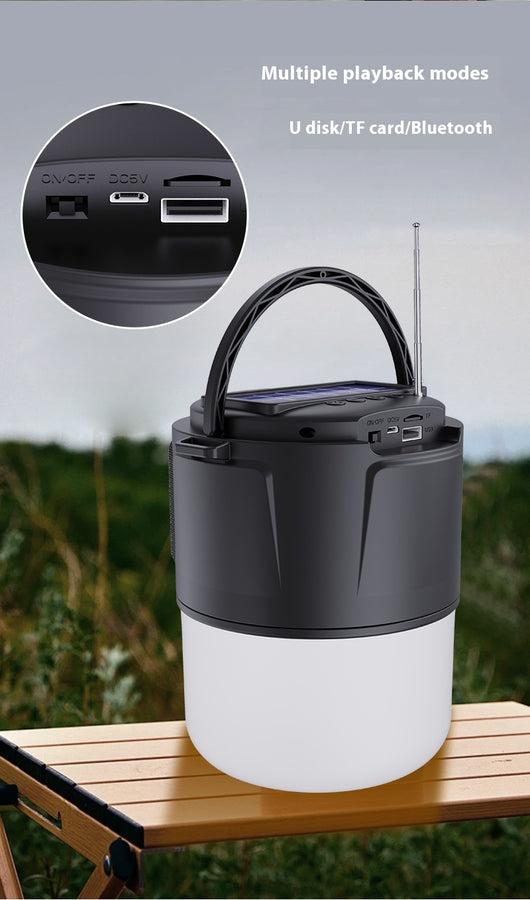 Linterna Solar Portátil con Altavoz Bluetooth y Cargador Inalámbrico - Image 20