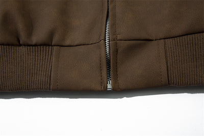Chaqueta de Cuero Suelta con Bordado Gótico - Image 36
