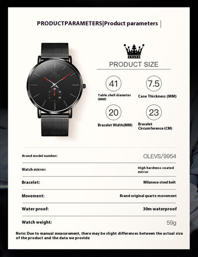 Reloj de Cuarzo Elegante con Hebilla Siamesa - Diseño Minimalista - Image 31