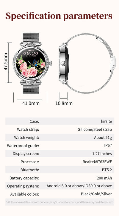Reloj Inteligente para Mujer con Monitoreo de Salud y Llamadas Bluetooth - Image 17