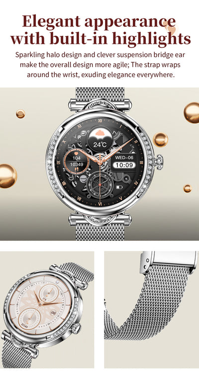 Reloj Inteligente para Mujer con Monitoreo de Salud y Llamadas Bluetooth - Image 23