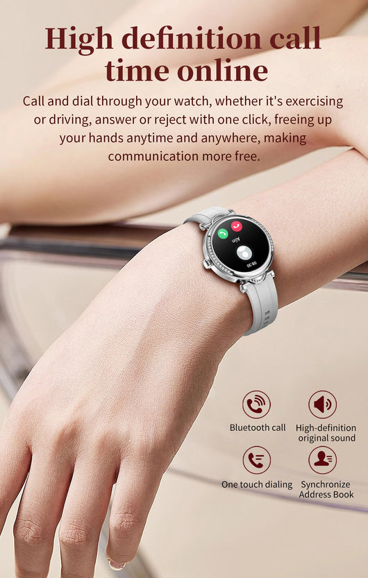 Reloj Inteligente para Mujer con Monitoreo de Salud y Llamadas Bluetooth - Image 24