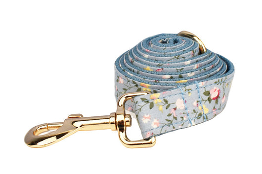 Collar Floral Azul de Algodón Poliéster para Mascotas - Image 28