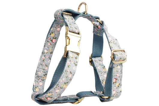Collar Floral Azul de Algodón Poliéster para Mascotas - Image 30