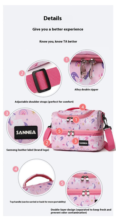 Lonchera Térmica Infantil con Diseño Animado - Bolsa Aislante para Alimentos - Image 32