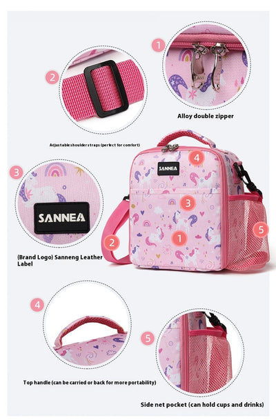Lonchera Térmica Infantil con Diseño Animado - Bolsa Aislante para Alimentos - Image 39