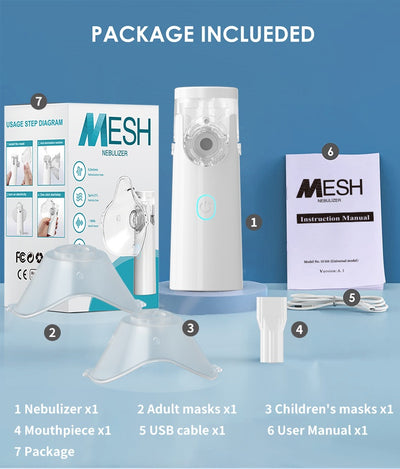 Nebulizador Portátil Silencioso de Malla Fina para Bebés y Familia - Image 23