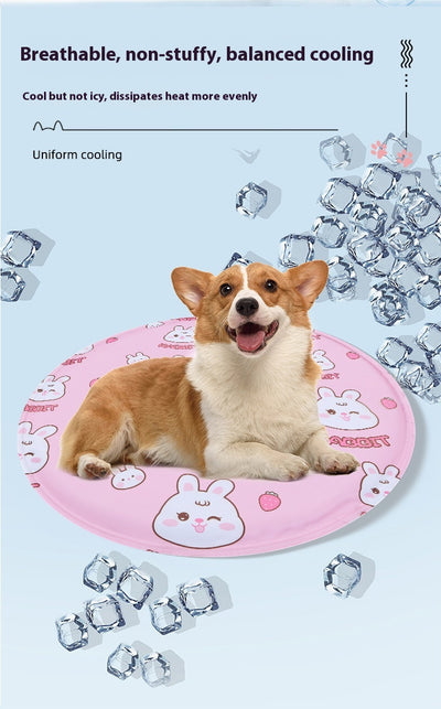 Tapete Refrigerante Gel Redondo para Mascotas - Almohadilla Refrescante Multifunción - Image 27