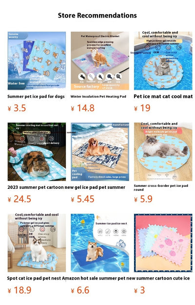 Tapete Refrigerante Gel Redondo para Mascotas - Almohadilla Refrescante Multifunción - Image 32