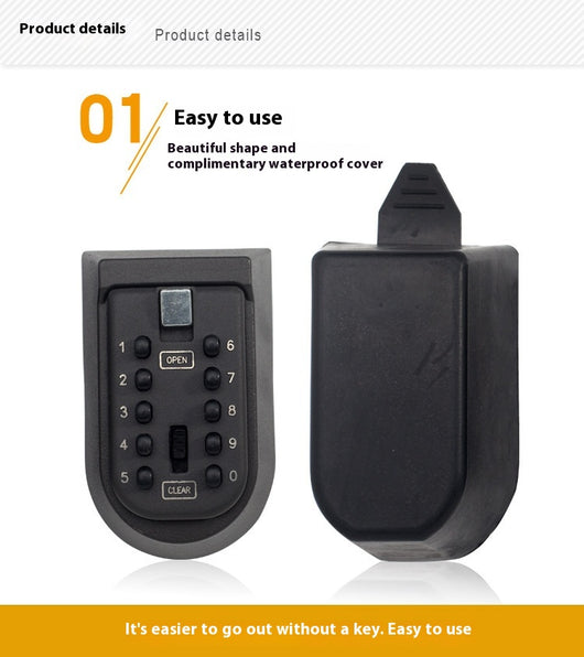 Caja de Seguridad Metálica con Contraseña - Almacenamiento Impermeable para Exteriores - Image 43
