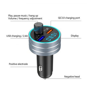 Transmisor Bluetooth Dual USB con Cargador de Auto Multifuncional - Image 10