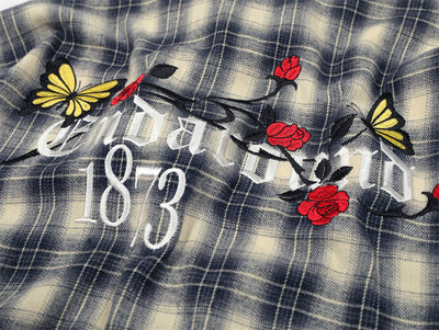 Camisa Cuadriculada Holgada de Manga Larga para Hombre - Image 30