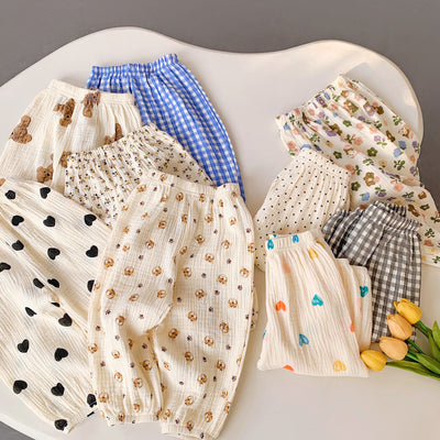 Pantalones Infantiles Anti-mosquitos Estilo Coreano en Algodón Ligero - Image 38