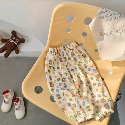 Pantalones Infantiles Anti-mosquitos Estilo Coreano en Algodón Ligero - Image 44