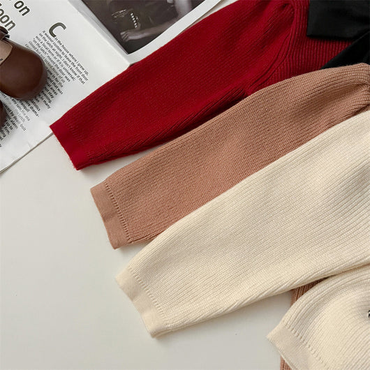 Suéter Elegante con Mangas Abullonadas y Moño - Otoño e Invierno - Image 12