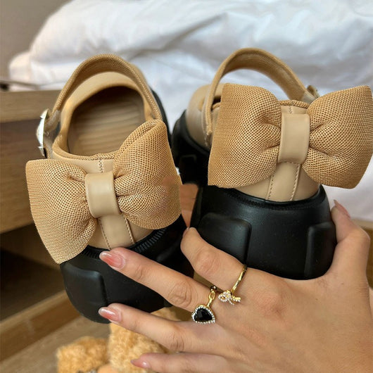 Zapatos Mary Jane con Suela Gruesa y Moño Delicado - Image 10