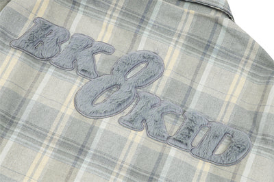 Camisa Cuadros Suelta de Manga Larga Unisex - Image 38