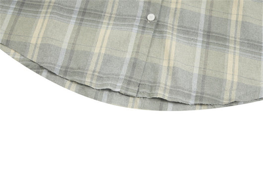 Camisa Cuadros Suelta de Manga Larga Unisex - Image 53