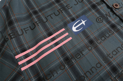 Camisa Cuadriculada Suelta Manga Corta para Hombre - Image 21