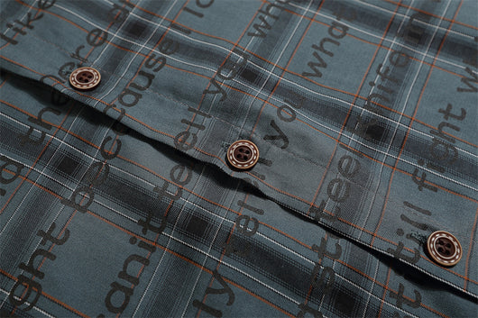 Camisa Cuadriculada Suelta Manga Corta para Hombre - Image 24